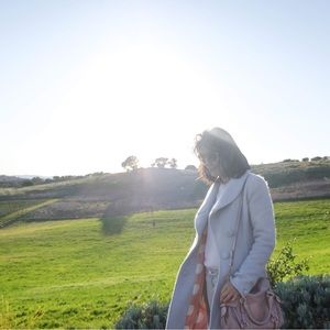 Anthropologie Coat with Faux Fur (Elevenses)